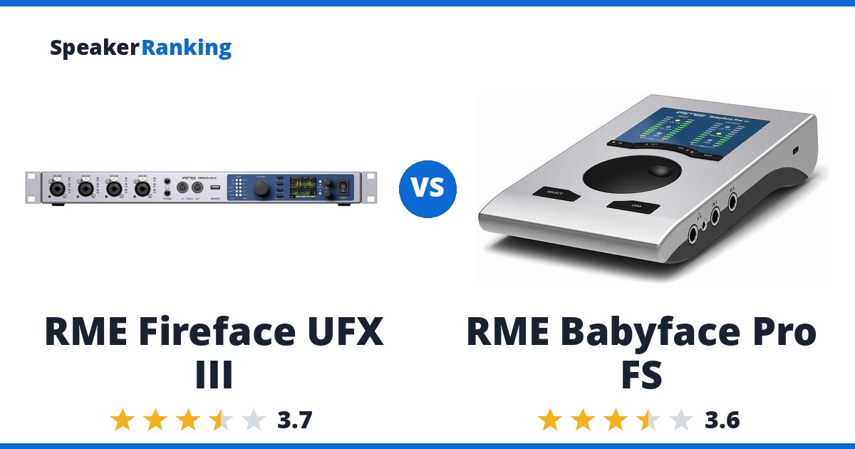 RME Fireface UFX III vs RME Babyface Pro FS