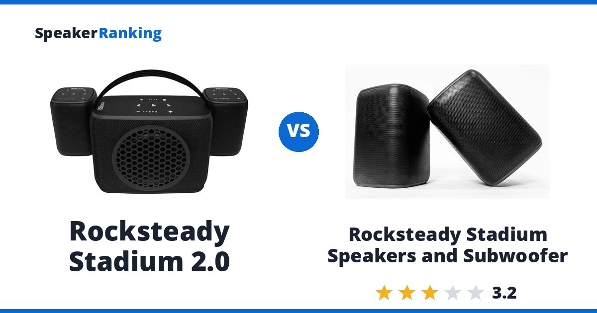 Rocksteady Stadium 2.0 vs Rocksteady Stadium Speakers and Subwoofer