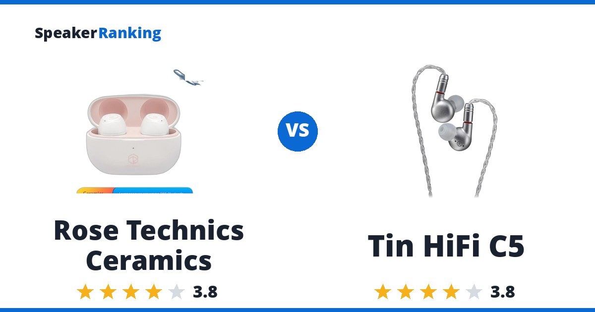 Rose Technics Ceramics vs Tin HiFi C5