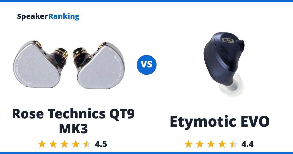 Rose Technics QT9 MK3 vs Etymotic EVO