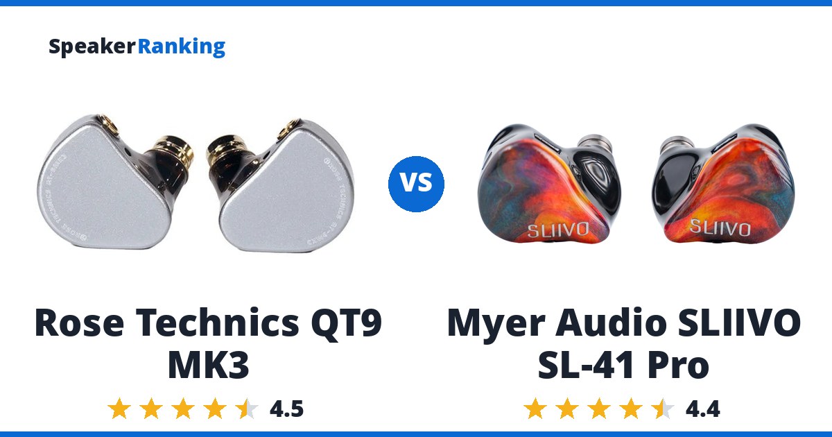 Rose Technics QT9 MK3 vs Myer Audio SLIIVO SL-41 Pro
