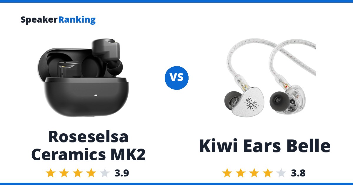 Roseselsa Ceramics MK2 vs Kiwi Ears Belle