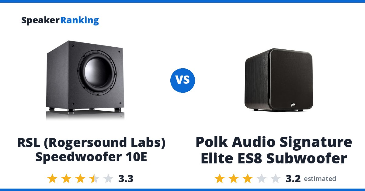 RSL (Rogersound Labs) Speedwoofer 10E vs Polk Audio Signature Elite ES8 Subwoofer