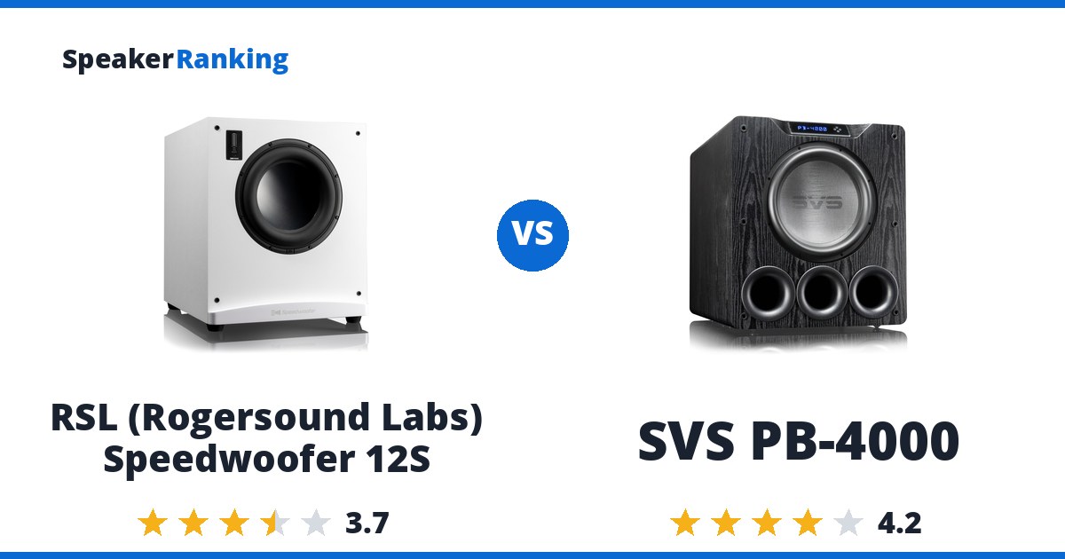 RSL (Rogersound Labs) Speedwoofer 12S vs SVS PB-4000