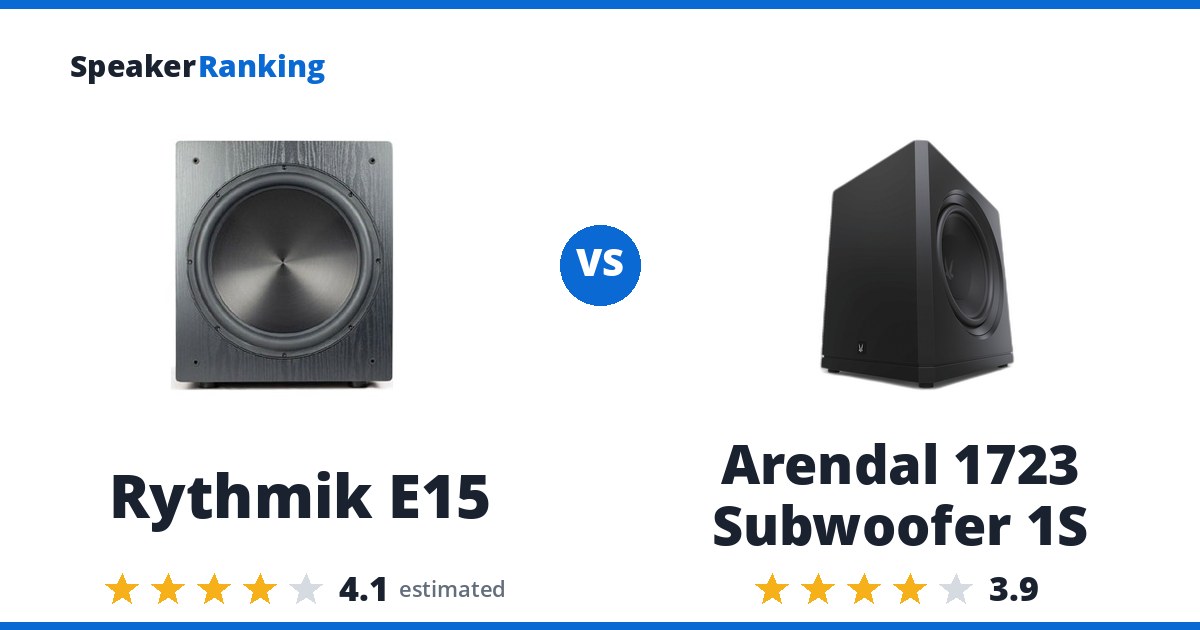 Rythmik E15 vs Arendal 1723 Subwoofer 1S