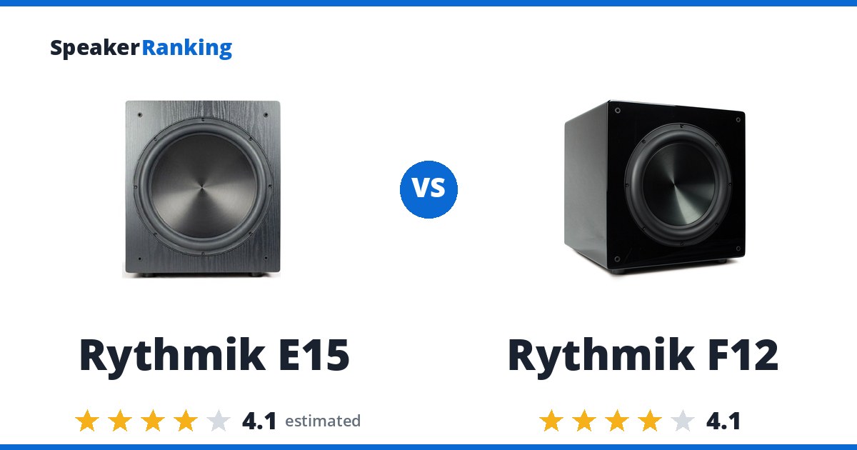 Rythmik E15 vs Rythmik F12