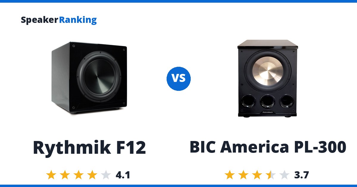 Rythmik F12 vs BIC America PL-300