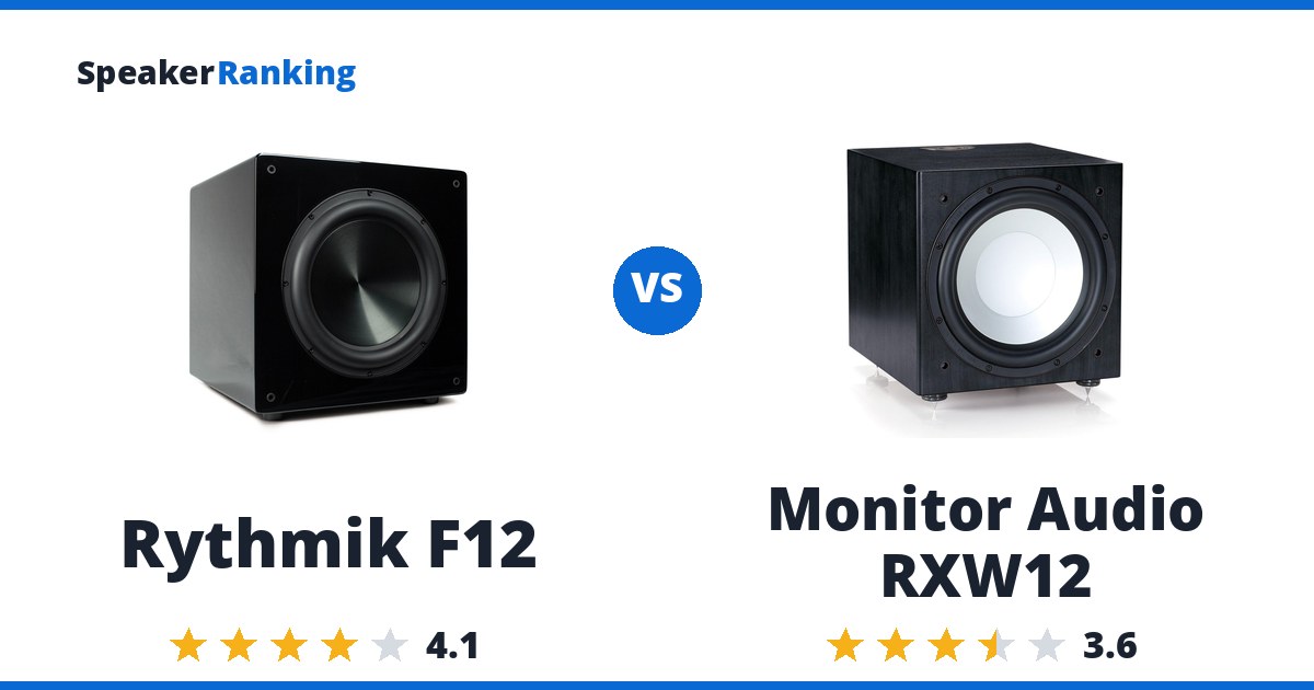 Rythmik F12 vs Monitor Audio RXW12