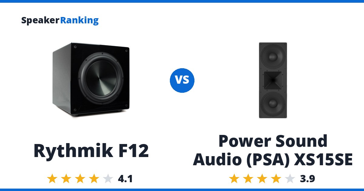 Rythmik F12 vs Power Sound Audio (PSA) XS15SE