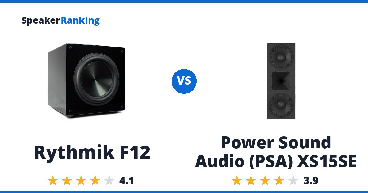 Rythmik F12 vs Power Sound Audio (PSA) XS15SE