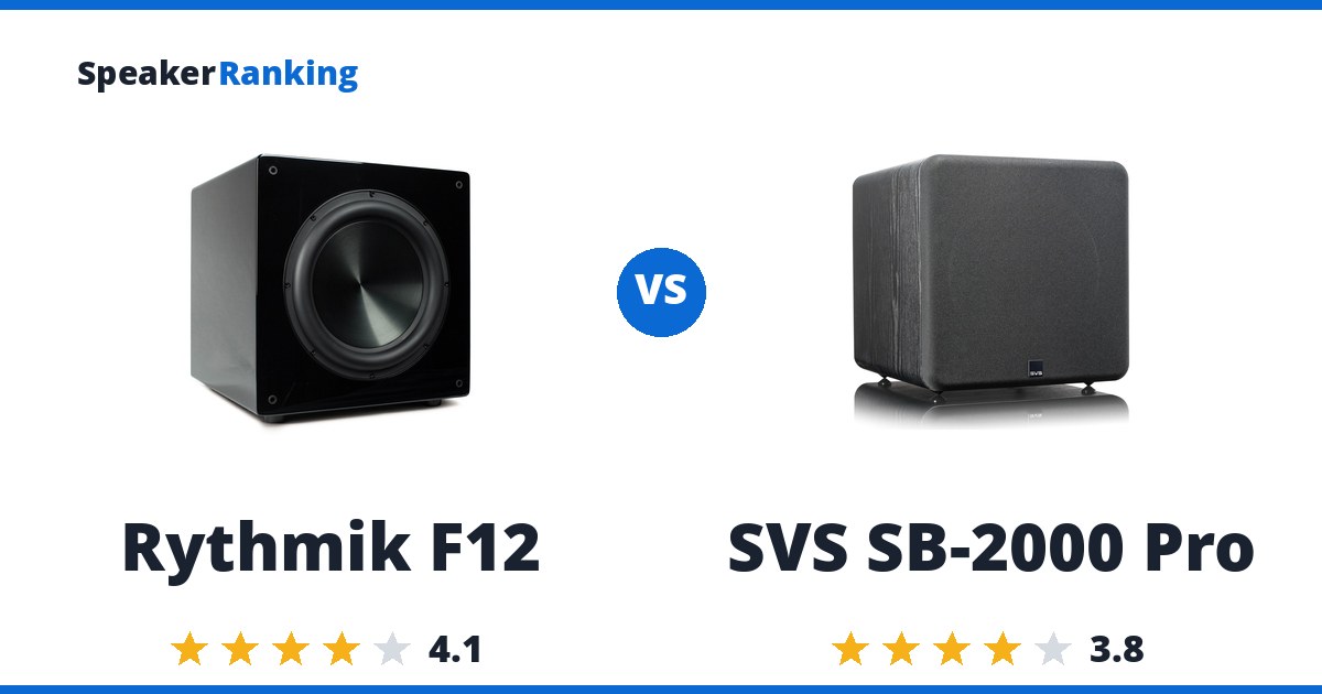 Rythmik F12 vs SVS SB-2000 Pro