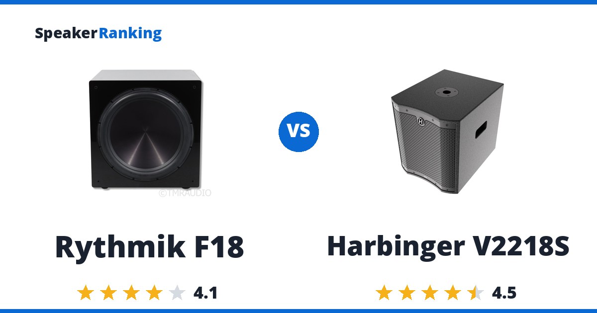 Rythmik F18 vs Harbinger V2218S