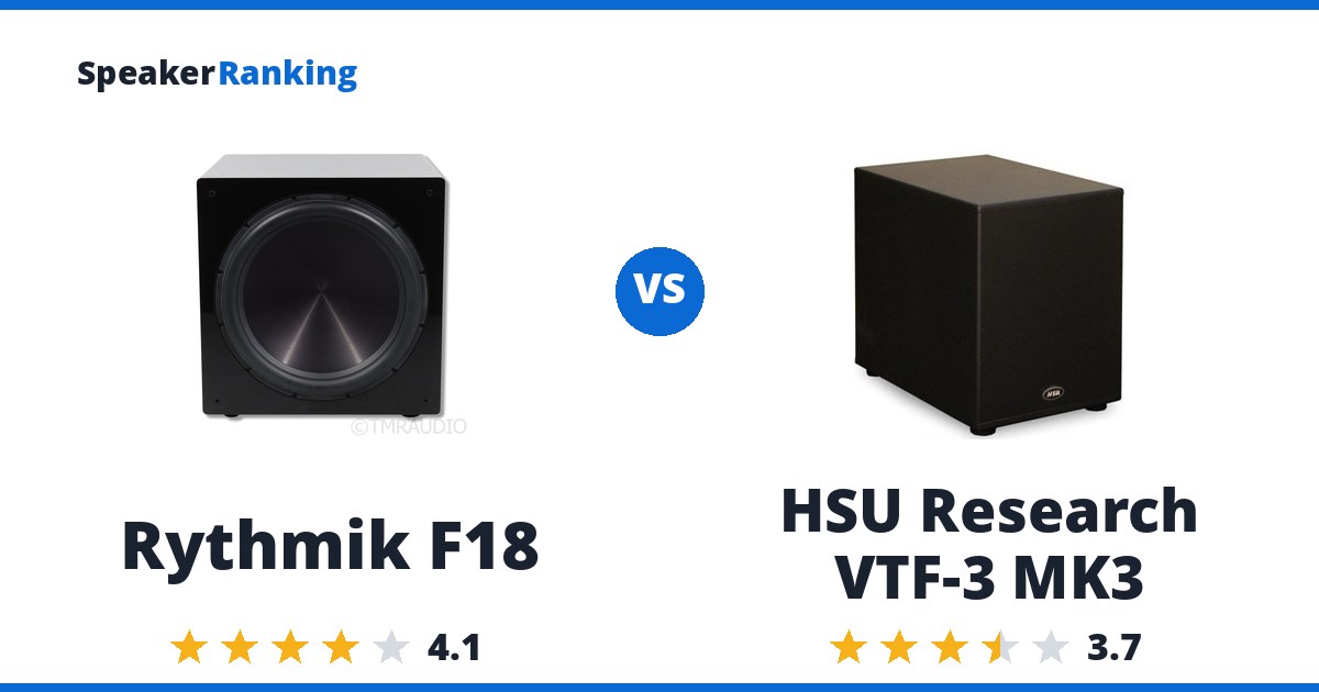 Rythmik F18 vs HSU Research VTF-3 MK3
