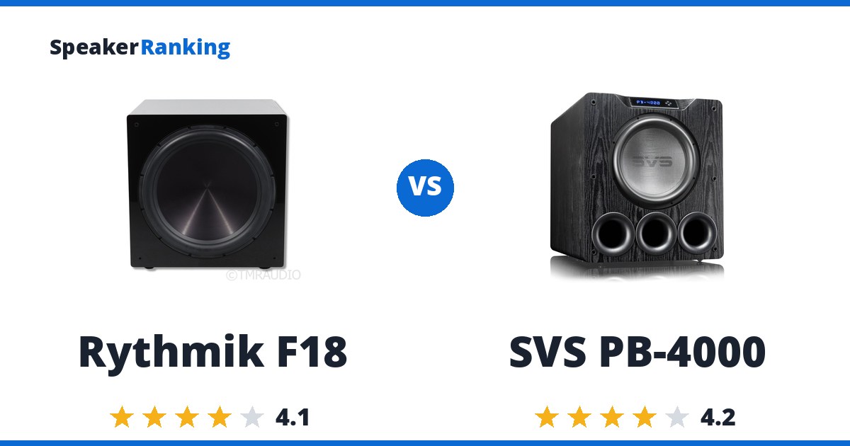Rythmik F18 vs SVS PB-4000