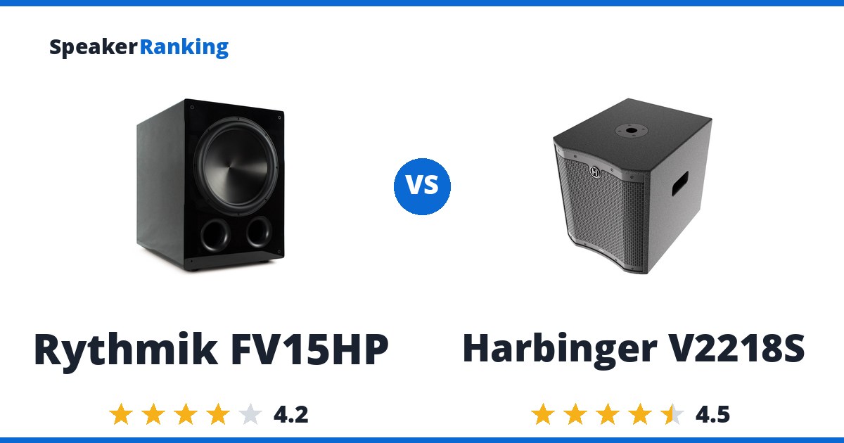 Rythmik FV15HP vs Harbinger V2218S