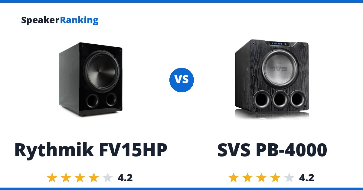 Rythmik FV15HP vs SVS PB-4000