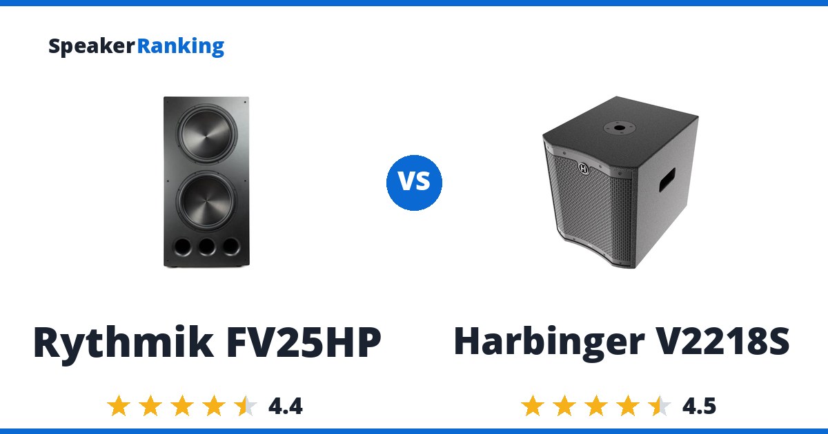 Rythmik FV25HP vs Harbinger V2218S