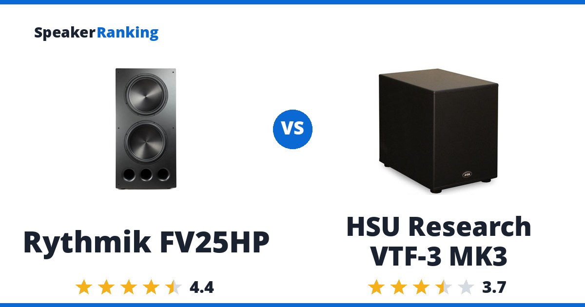Rythmik FV25HP vs HSU Research VTF-3 MK3