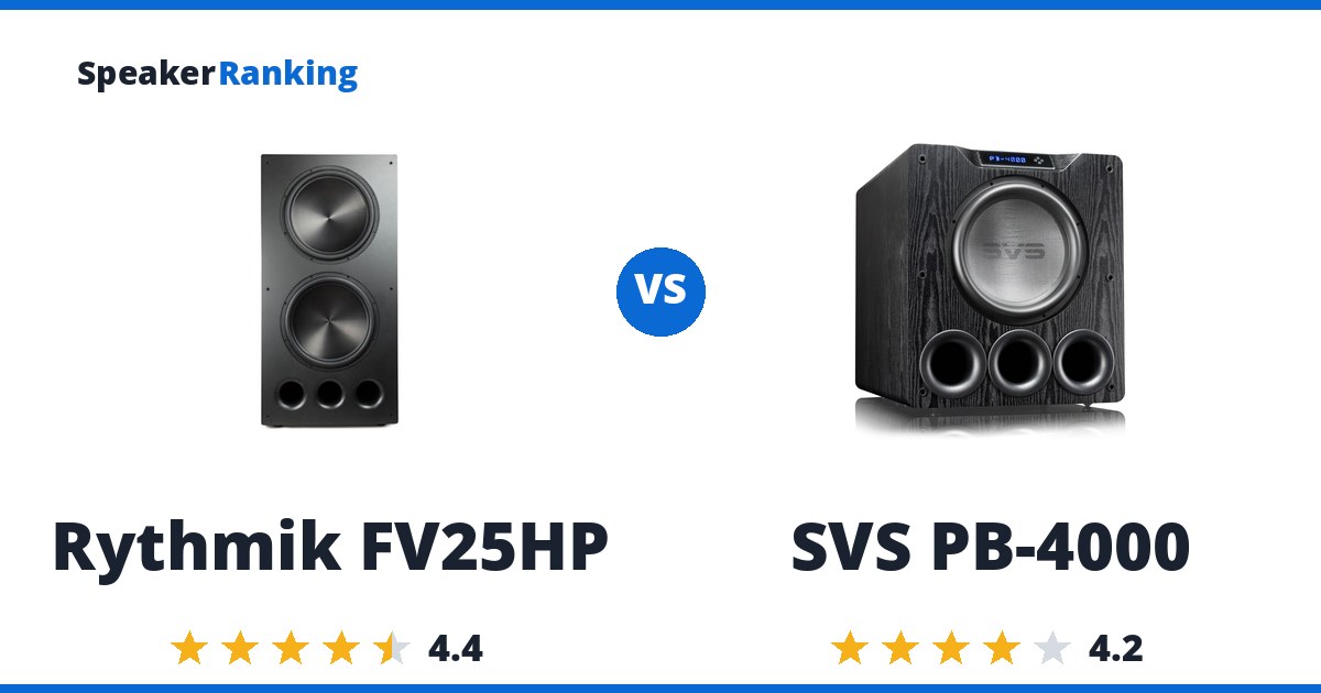 Rythmik FV25HP vs SVS PB-4000