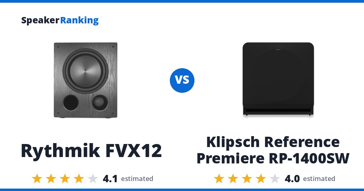 Rythmik FVX12 vs Klipsch Reference Premiere RP-1400SW