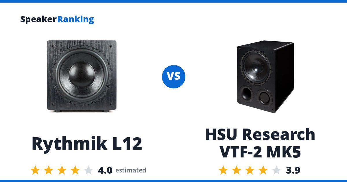 Rythmik L12 vs HSU Research VTF-2 MK5