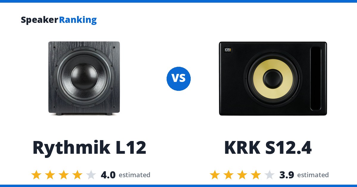 Rythmik L12 vs KRK S12.4