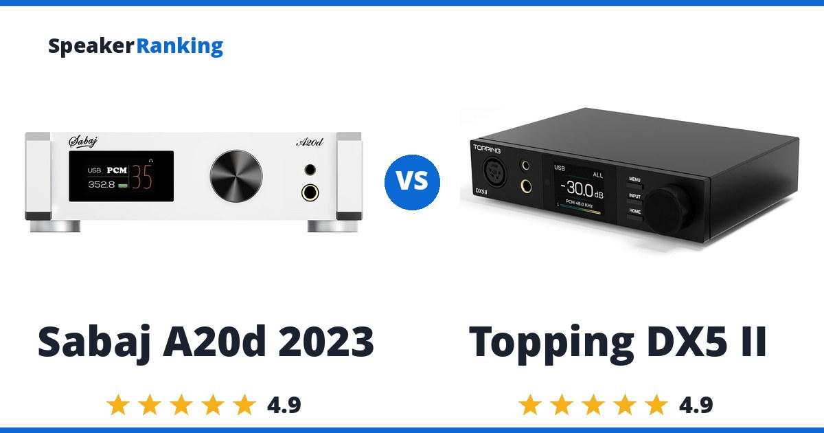 Sabaj A20d 2023 vs Topping DX5 II