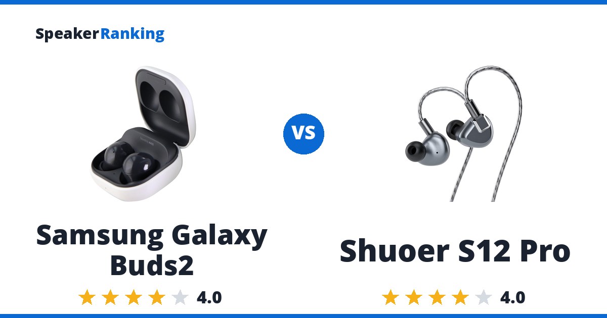 Samsung Galaxy Buds2 vs Shuoer S12 Pro