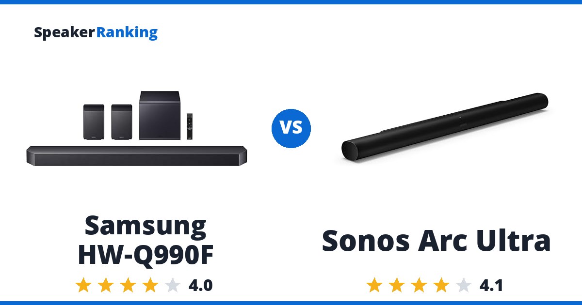 Samsung HW-Q990F vs Sonos Arc Ultra