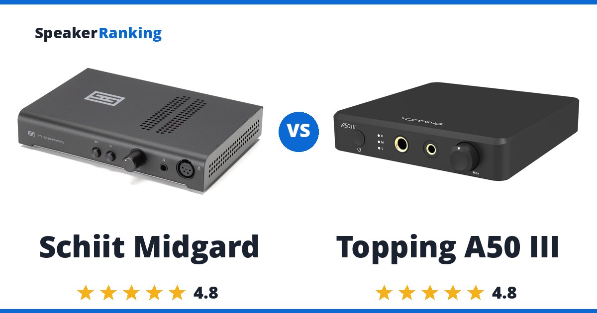 Schiit Midgard vs Topping A50 III