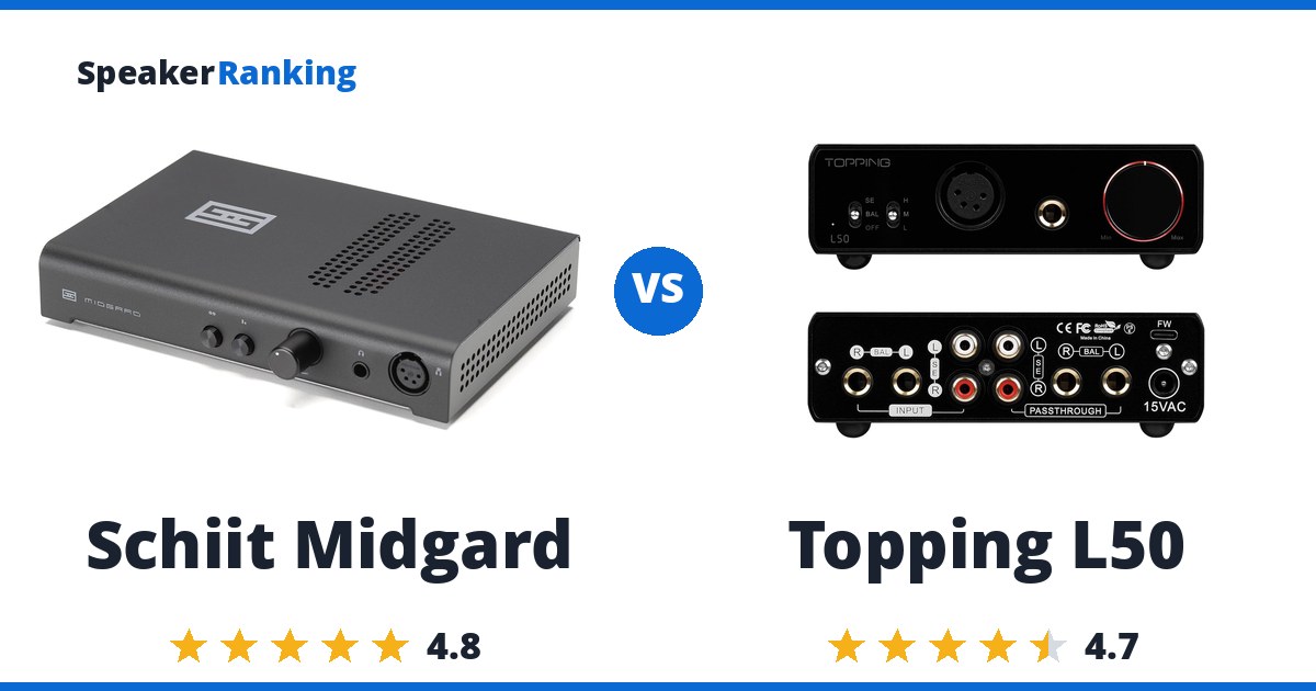 Schiit Midgard vs Topping L50