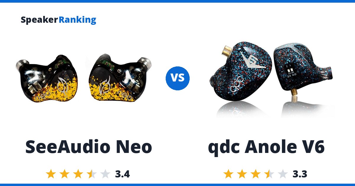SeeAudio Neo vs qdc Anole V6