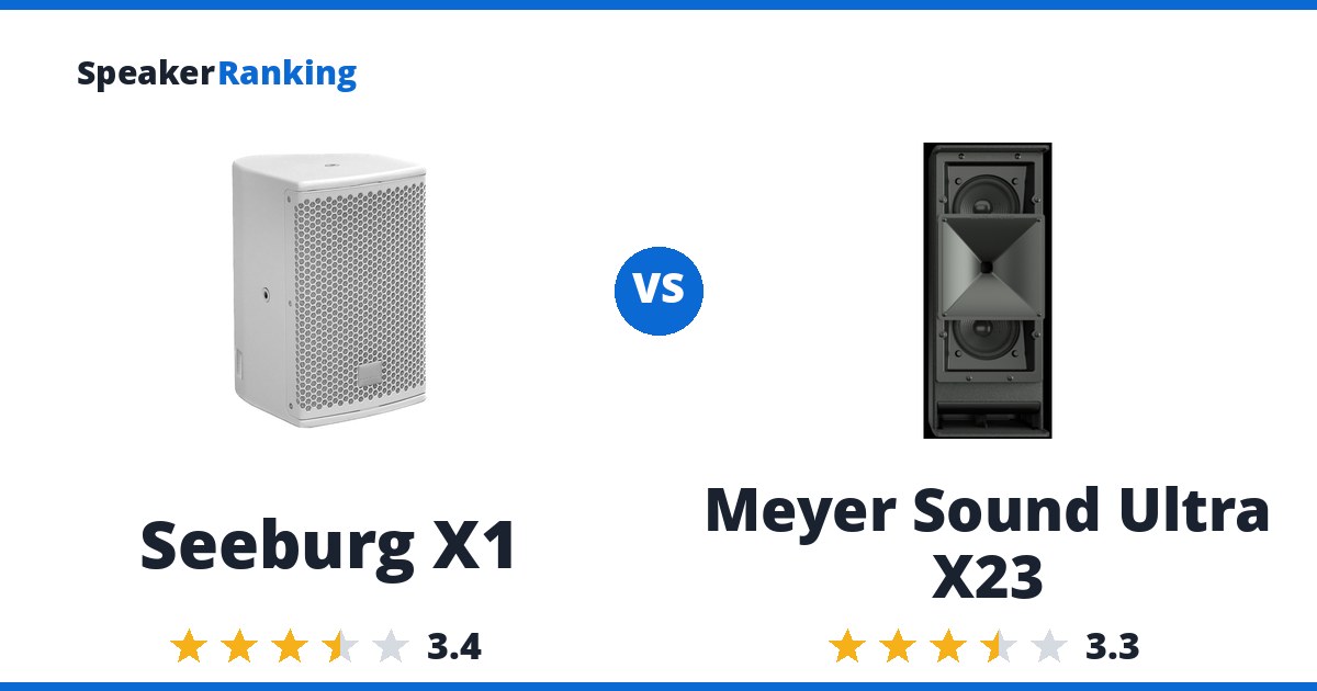 Seeburg X1 vs Meyer Sound Ultra X23