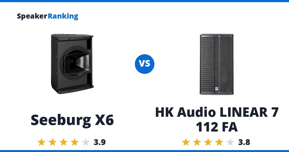 Seeburg X6 vs HK Audio LINEAR 7 112 FA