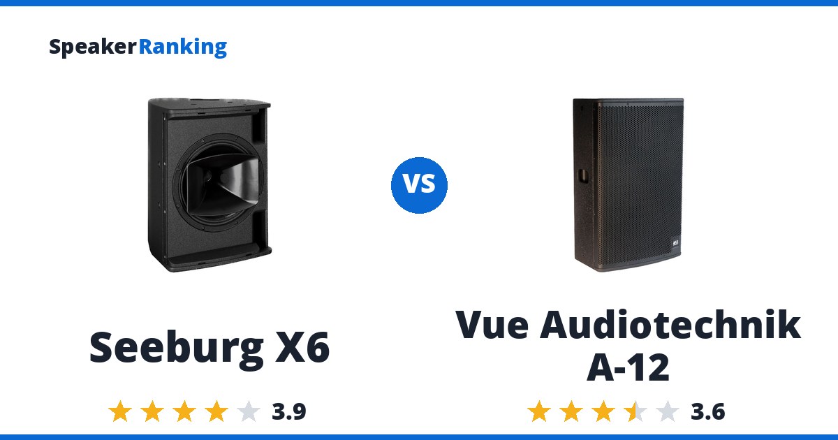 Seeburg X6 vs Vue Audiotechnik A-12