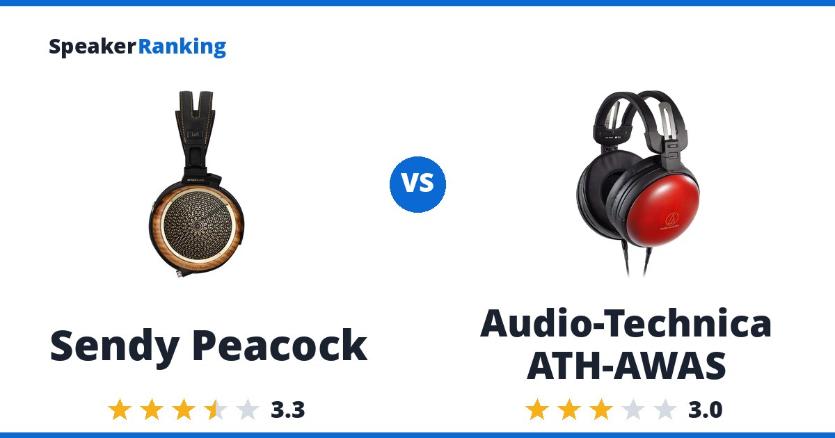 Sendy Peacock vs Audio-Technica ATH-AWAS