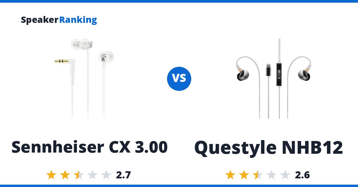 Sennheiser CX 3.00 vs Questyle NHB12