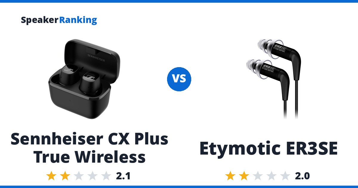 Sennheiser CX Plus True Wireless vs Etymotic ER3SE