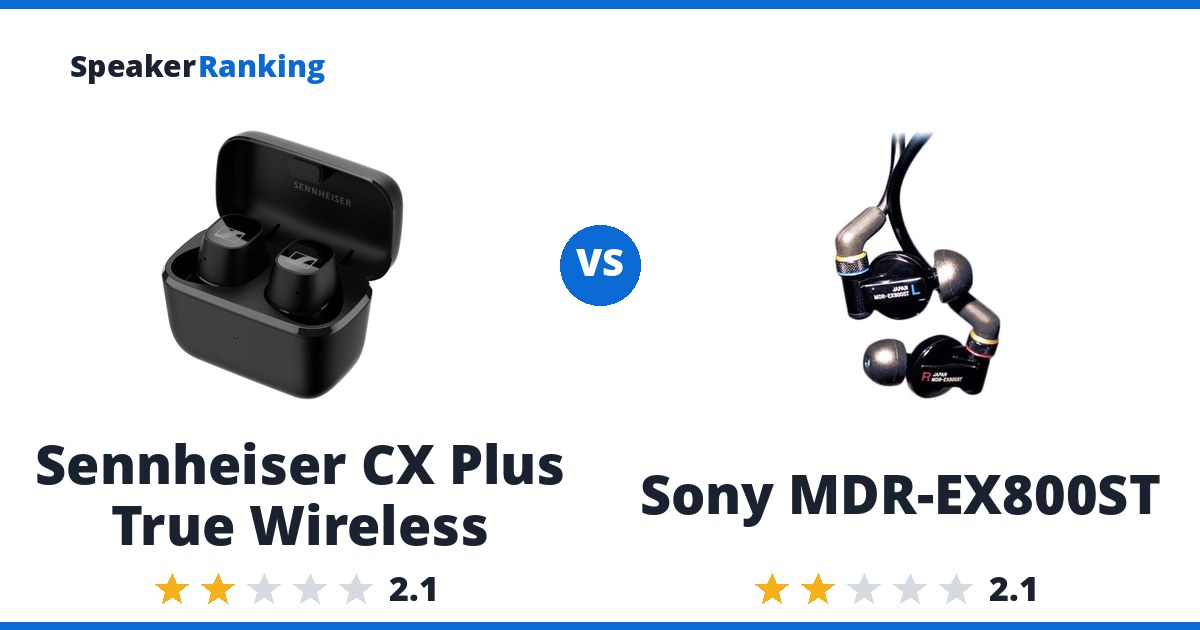 Sennheiser CX Plus True Wireless vs Sony MDR-EX800ST