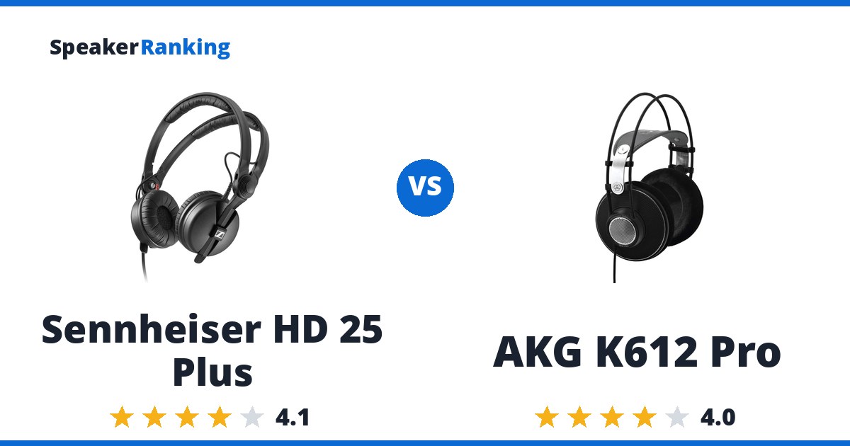 Sennheiser HD 25 Plus vs AKG K612 Pro