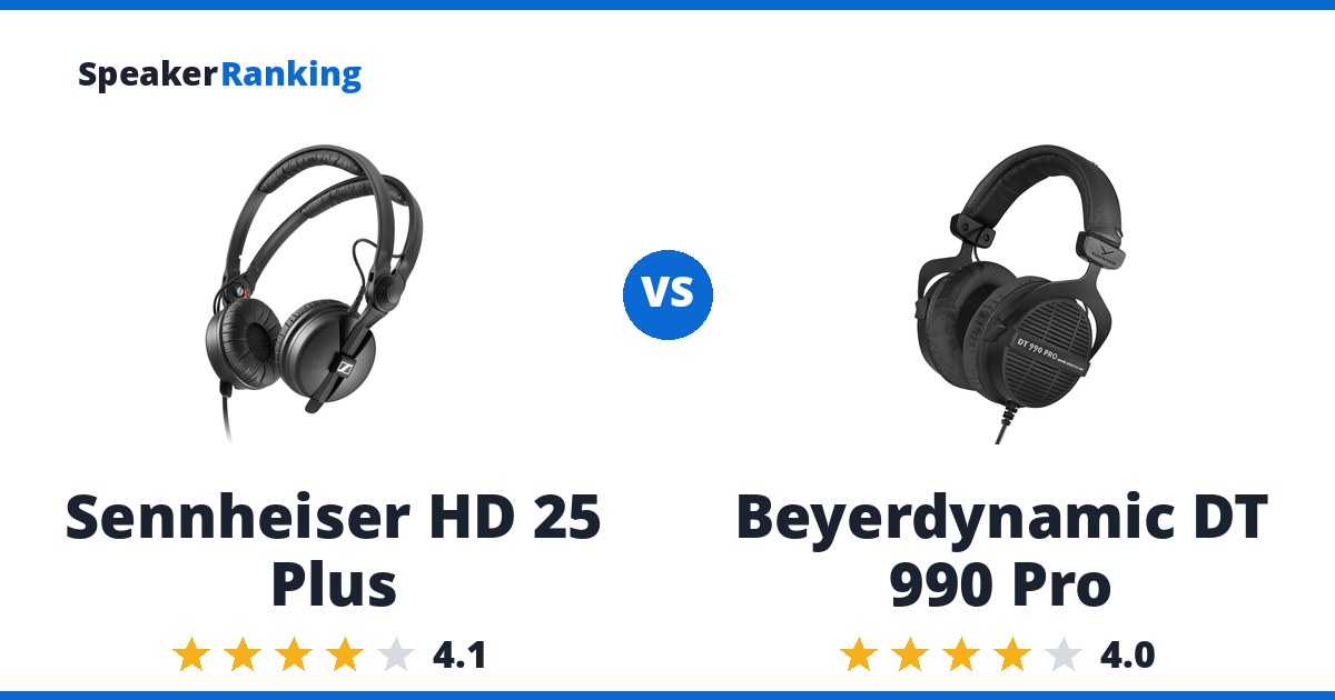 Sennheiser HD 25 Plus vs Beyerdynamic DT 990 Pro