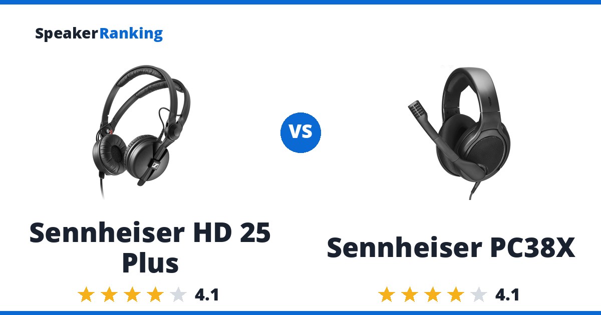 Sennheiser HD 25 Plus vs Sennheiser PC38X