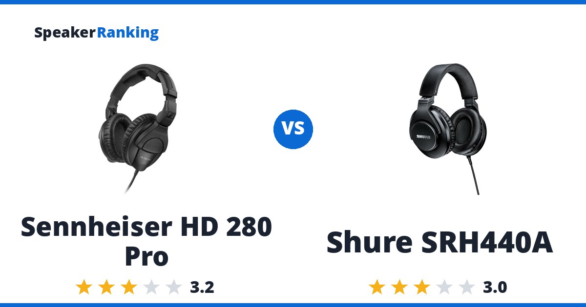 Sennheiser HD 280 Pro vs Shure SRH440A
