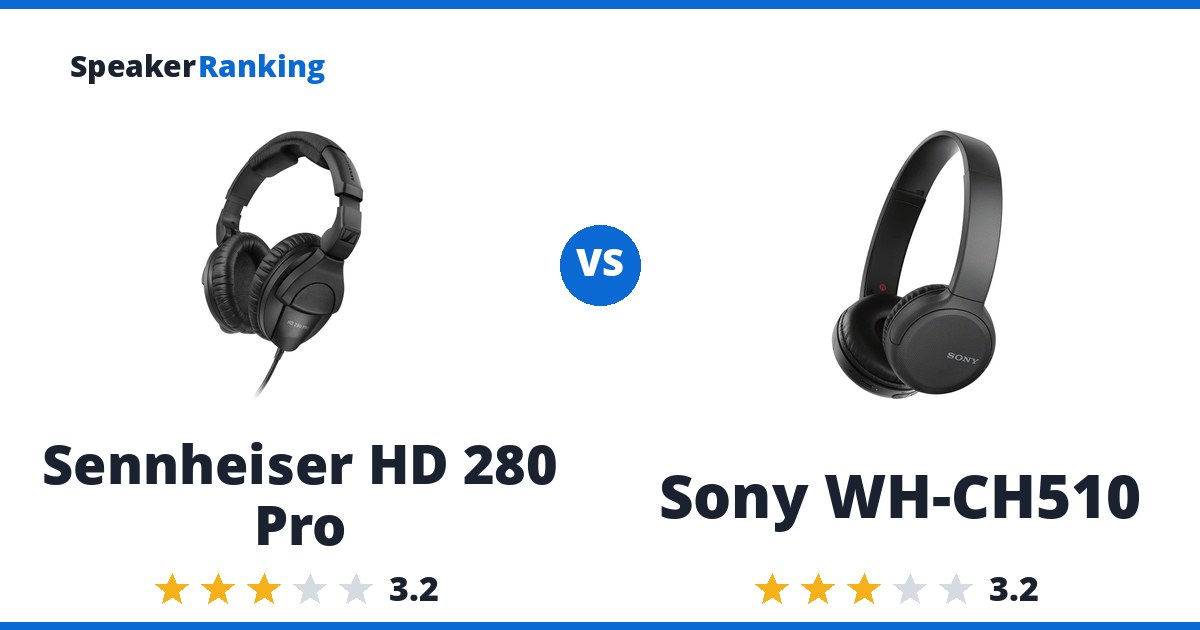 Sennheiser HD 280 Pro vs Sony WH-CH510