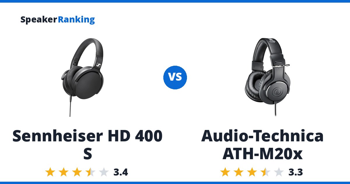 Sennheiser HD 400 S vs Audio-Technica ATH-M20x