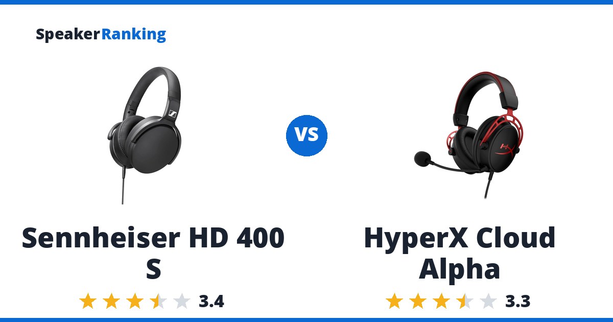 Sennheiser HD 400 S vs HyperX Cloud Alpha