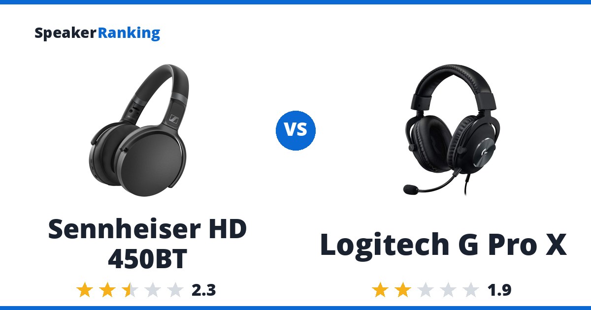 Sennheiser HD 450BT vs Logitech G Pro X