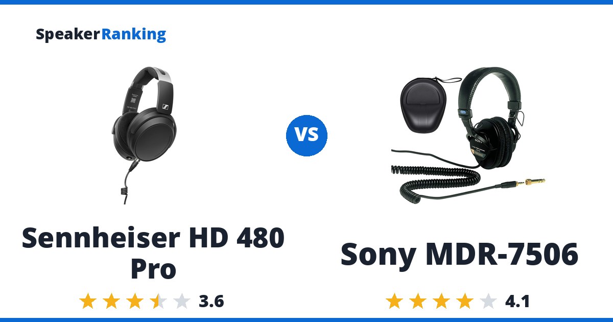 Sennheiser HD 480 Pro vs Sony MDR-7506