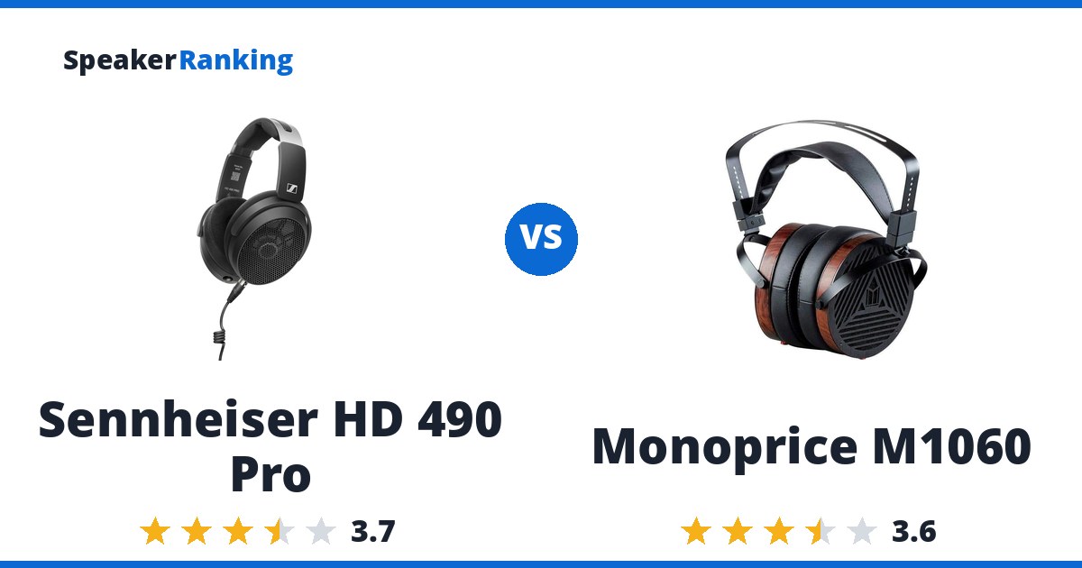 Sennheiser HD 490 Pro vs Monoprice M1060