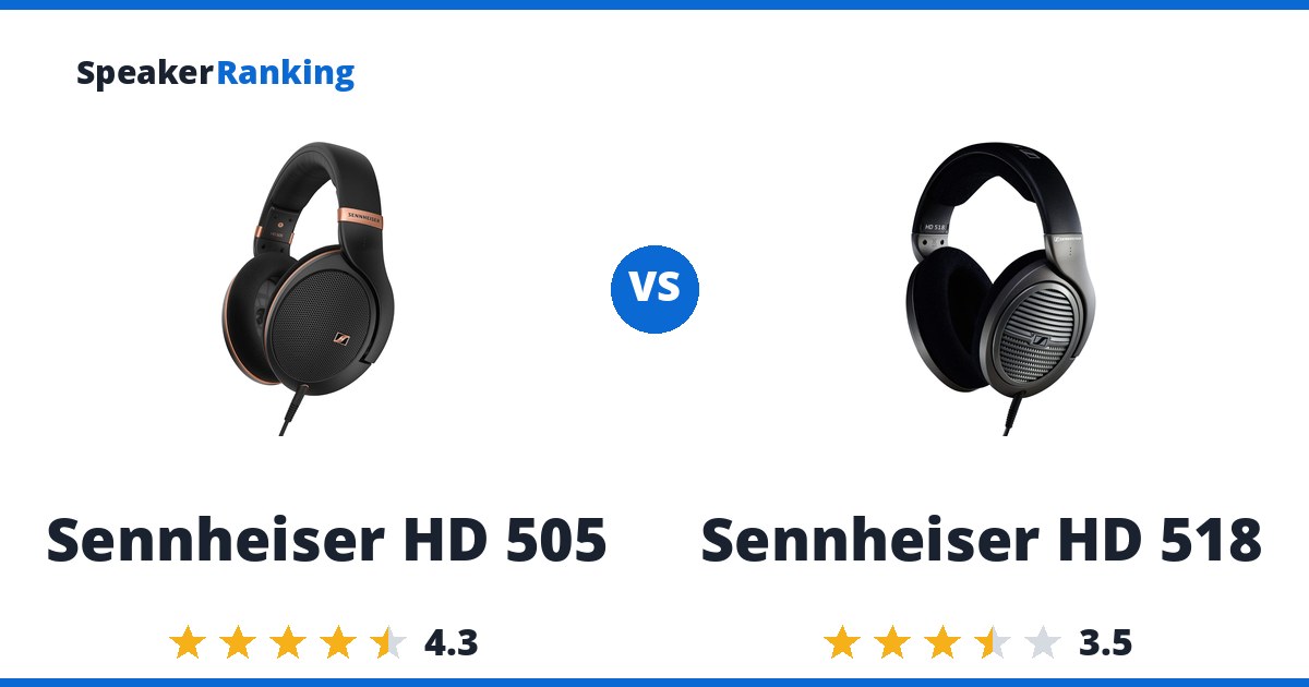 Sennheiser HD 505 vs Sennheiser HD 518